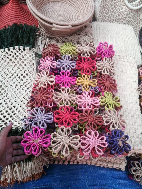 set de table à fleur
