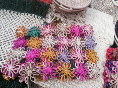 set de table à fleur