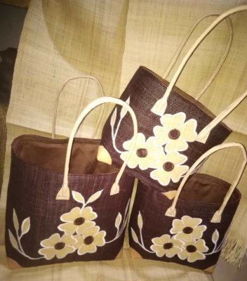 Panier à motifs ( personnalisable) (set de 3)